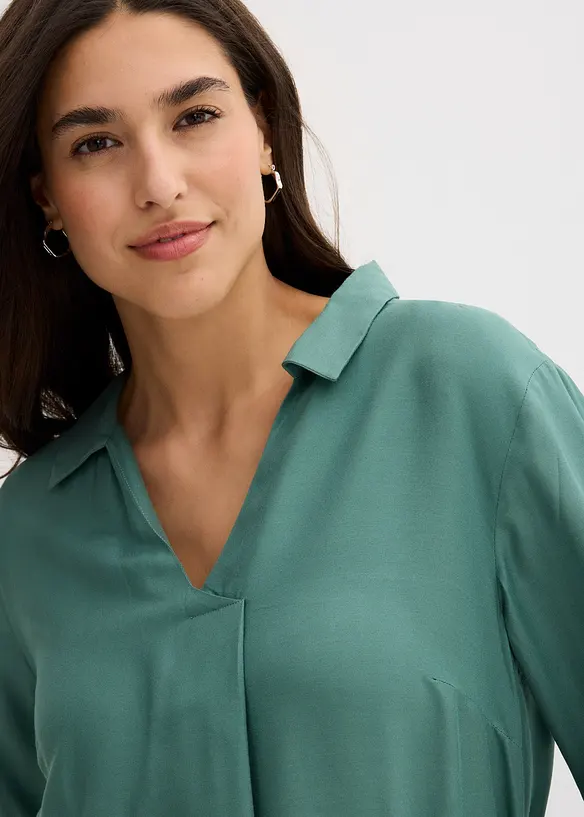 Midi jurk van soepele viscose, bonprix