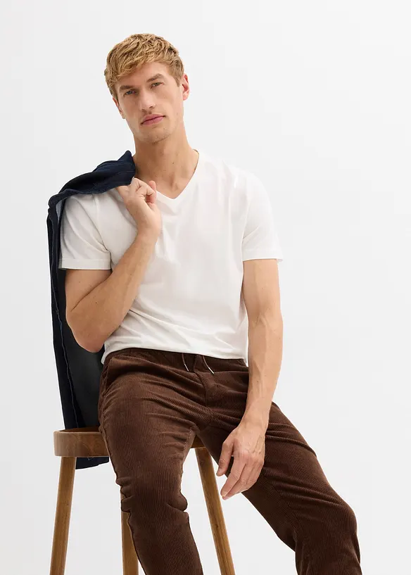 Stretch corduroy instapbroek, regular fit, bonprix
