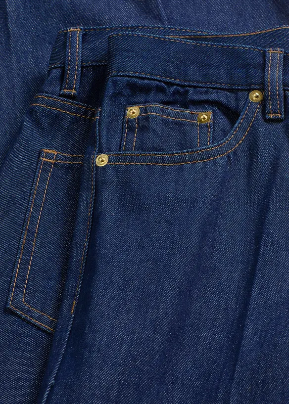 Wide leg jeans mid waist, bonprix
