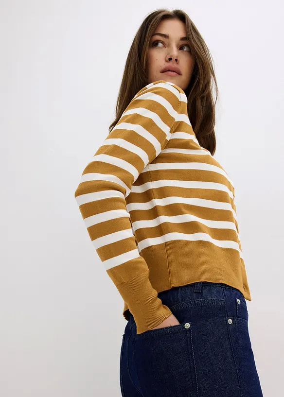 Straight jeans mid waist, bonprix