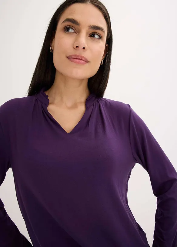 Shirt met opstaande kraag, bonprix