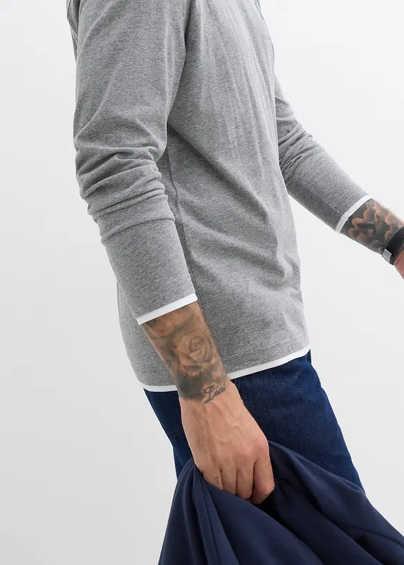 Longsleeve in 2-in-1 look, bonprix