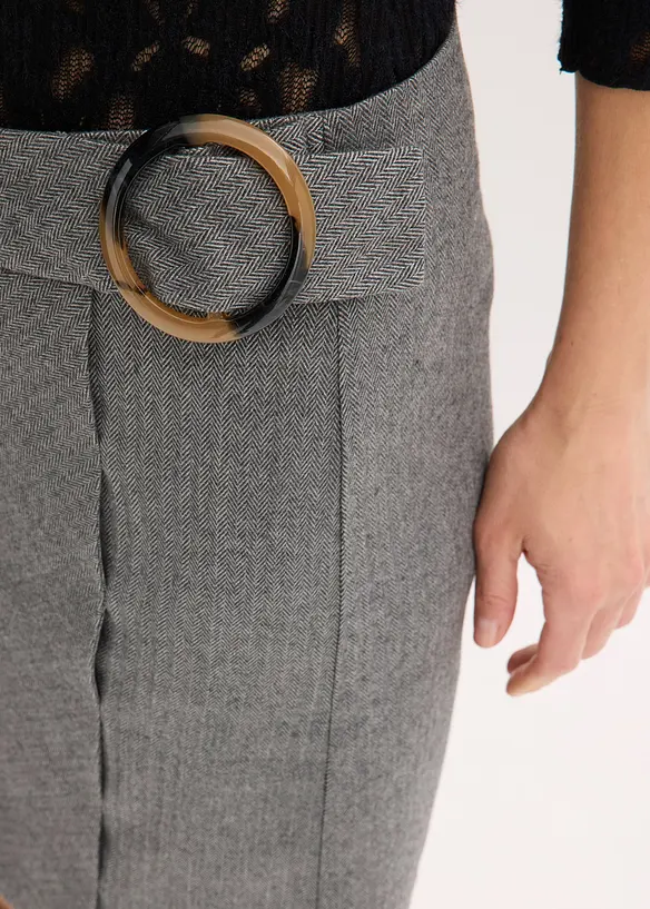 Wikkelrok met visgraatpatroon, bonprix