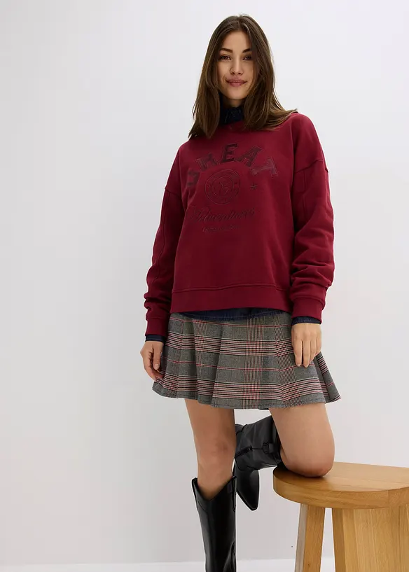 Oversized sweater van puur katoen, bonprix