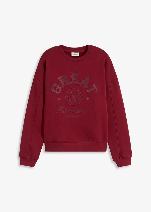 Oversized sweater van puur katoen, bonprix