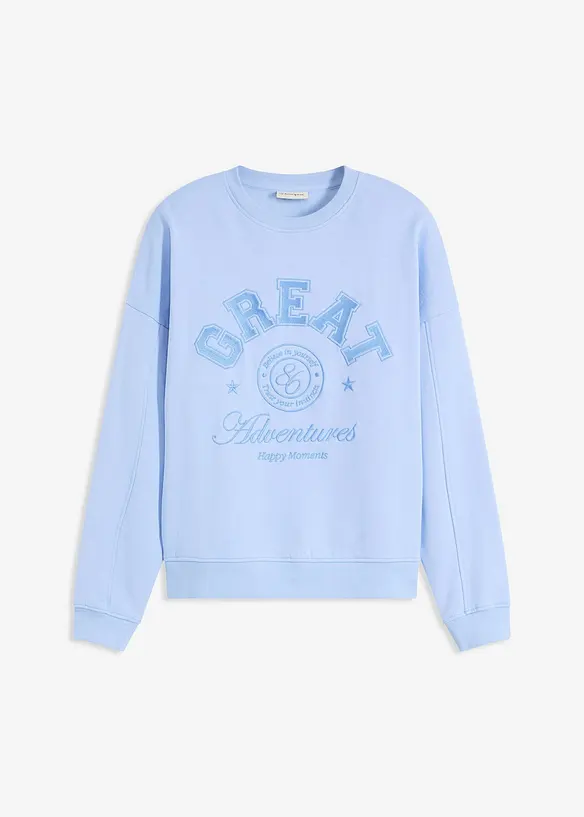 Oversized sweater van puur katoen, bonprix