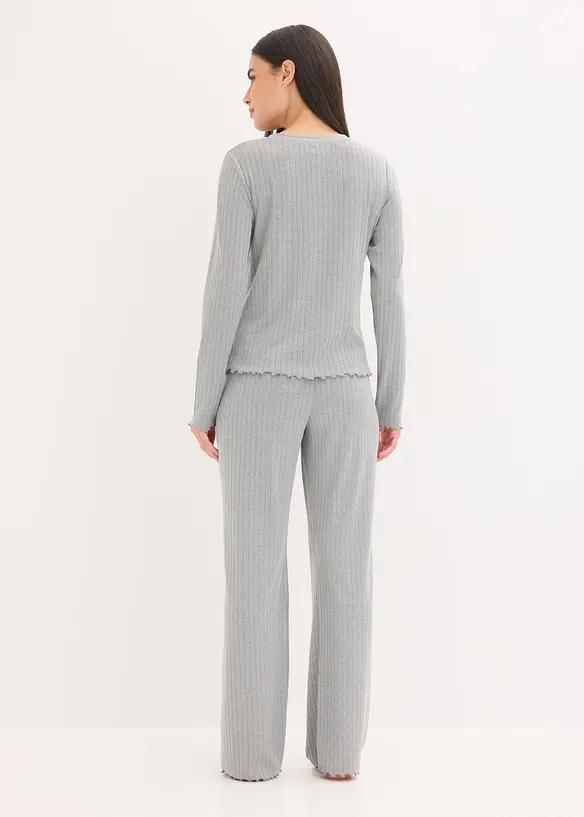 Huispak van zacht Pointelle jersey, bonprix