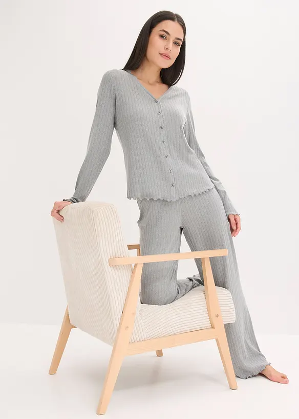 Huispak van zacht Pointelle jersey, bonprix
