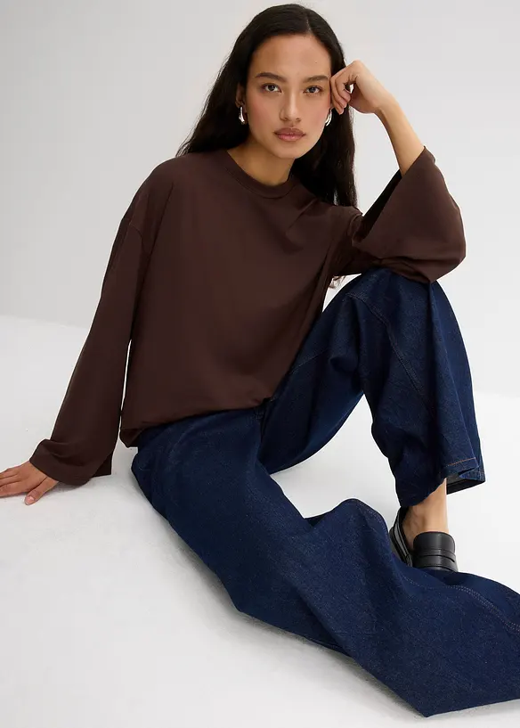 Longshirt van een soepele stof, bonprix