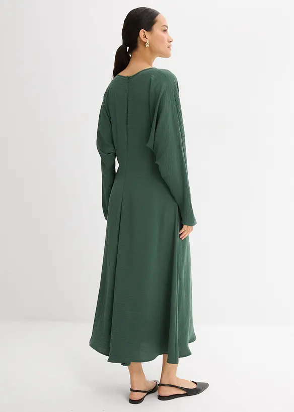 Gedrapeerde midi jurk, bonprix