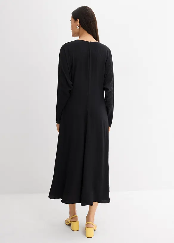 Gedrapeerde midi jurk, bonprix