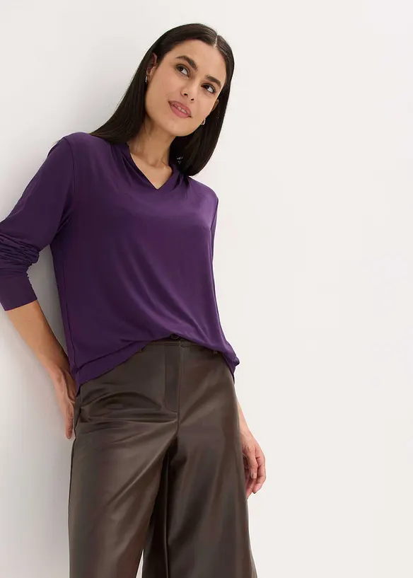 Shirt met opstaande kraag, bonprix