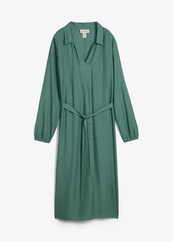 Midi jurk van soepele viscose, bonprix