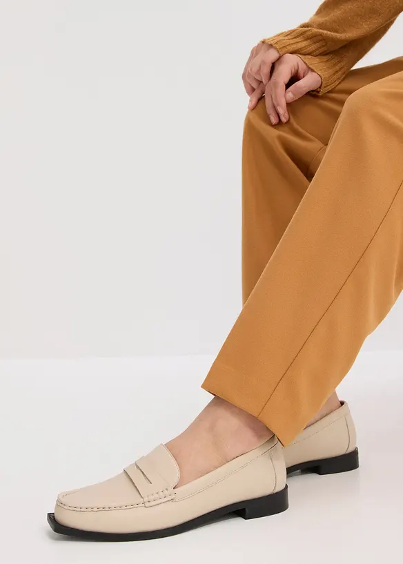 Stoffen broek in barrel fit, bonprix