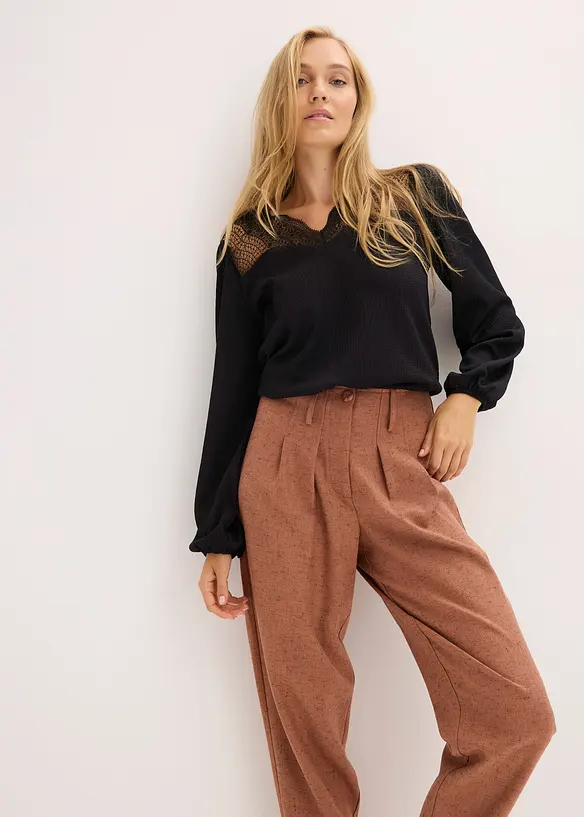 Broek in wollook, bonprix