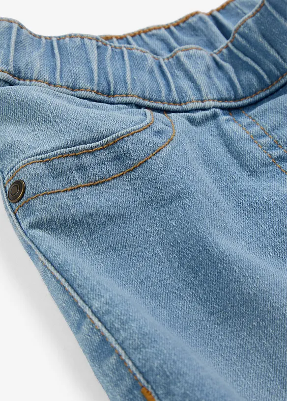 Mid waist bootcut jeans met comfy tailleband, bonprix
