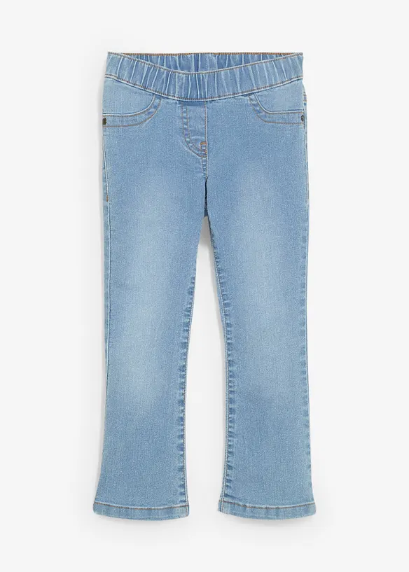 Mid waist bootcut jeans met comfy tailleband, bonprix