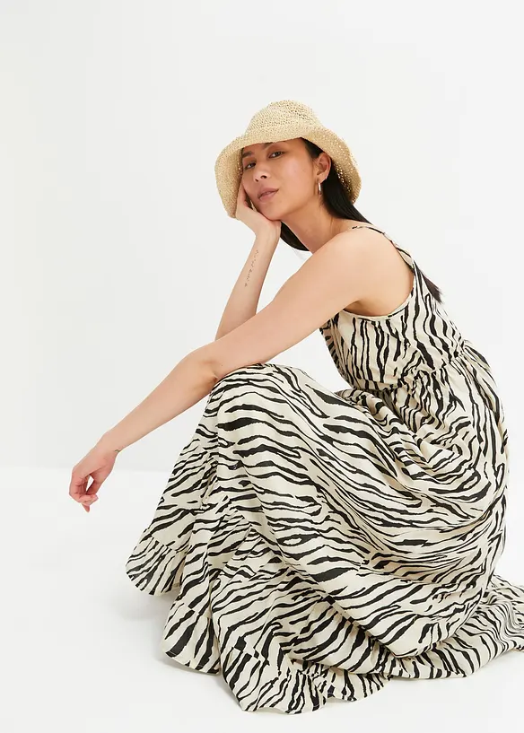 Maxi jurk met luipaardprint, RAINBOW