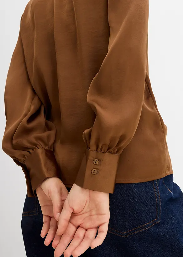 Blouse van elegant satijn, bonprix