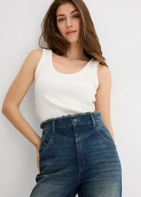 Straight jeans, high waist, bonprix