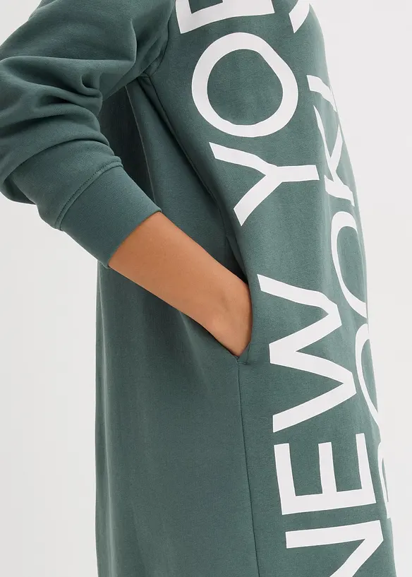 Oversized sweatjurk van een zachte katoenmix, bonprix