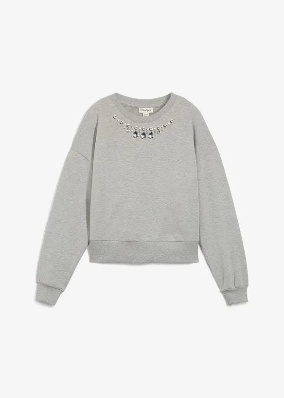 Oversized sweater van katoen, bonprix