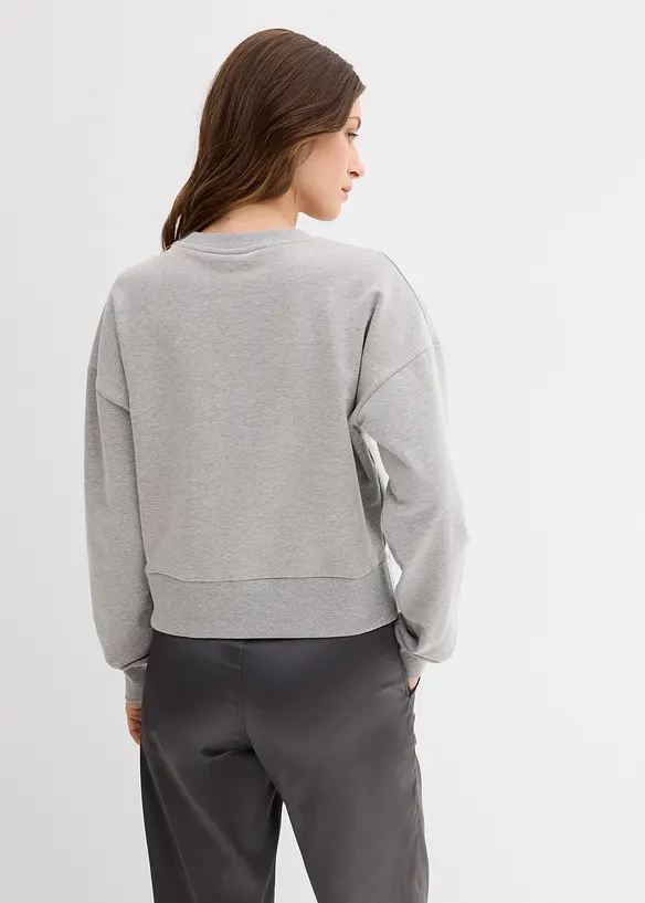 Oversized sweater van katoen, bonprix