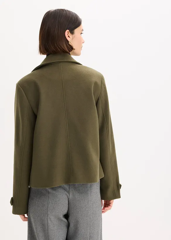 Jas in wollen look, bonprix
