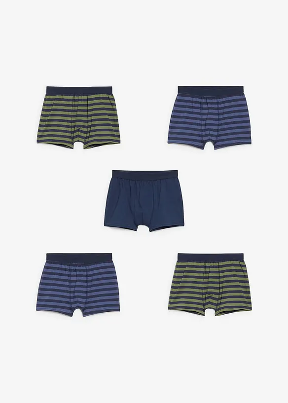 Boxershorts van zacht biologisch katoen ( set van 5), bonprix