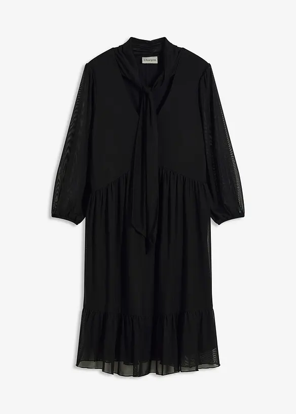 Jersey jurk van mesh, bonprix