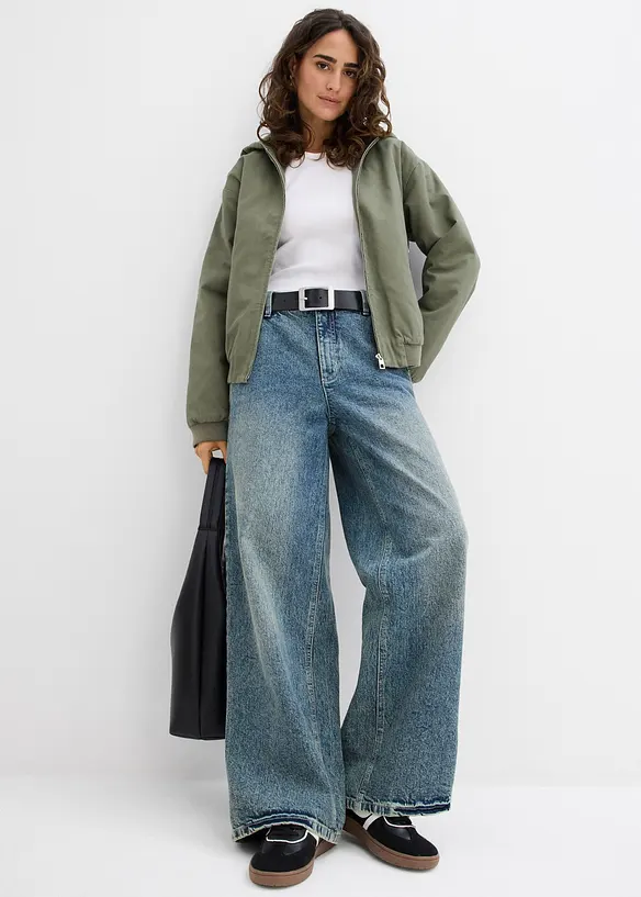 Outdoorjas van puur katoen, bonprix