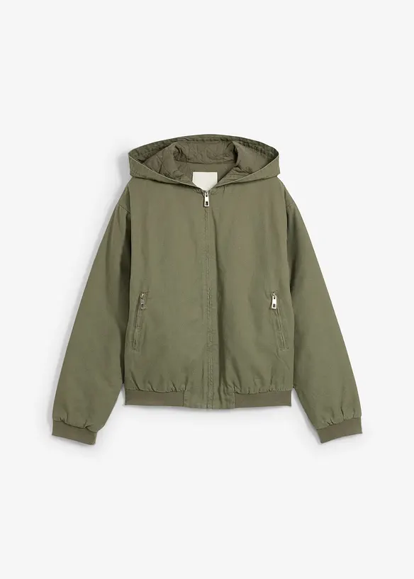 Outdoorjas van puur katoen, bonprix