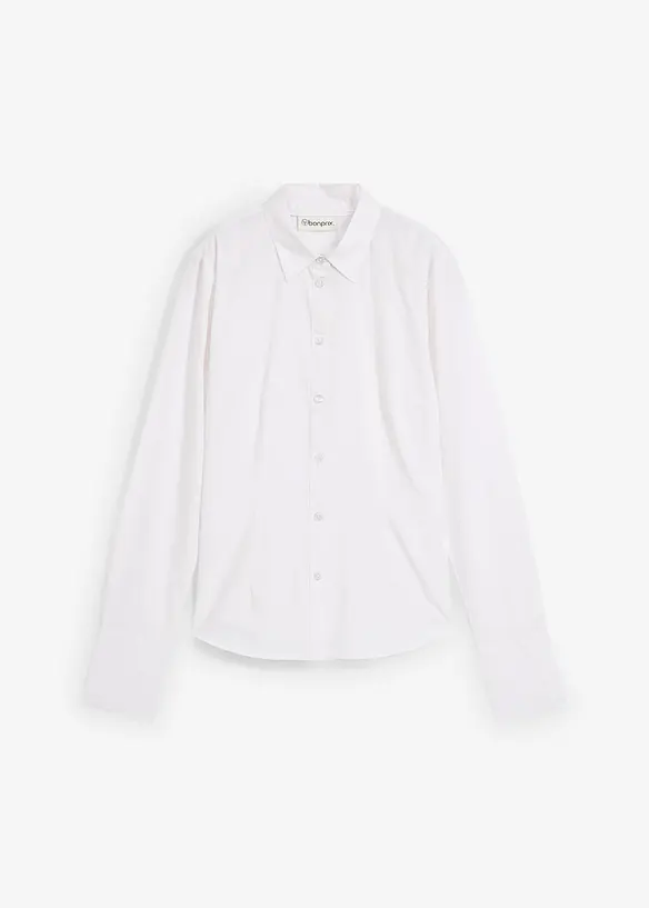 Overhemdblouse met zijde, bonprix