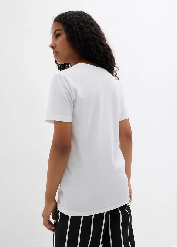 T-shirt van biologisch katoen (set van 3), bonprix