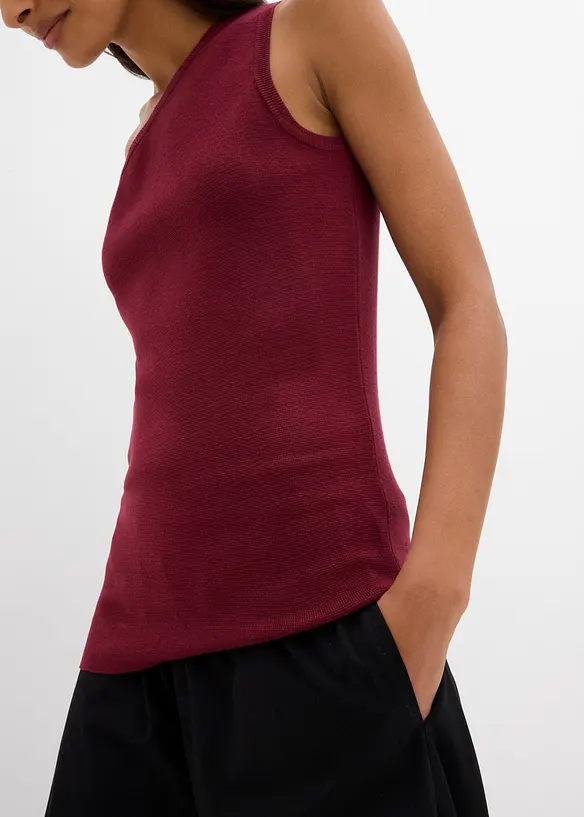 Gebreide off-shoulder top van een viscosemix, bonprix