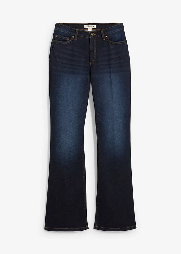 Bootcut jeans mid waist, bonprix