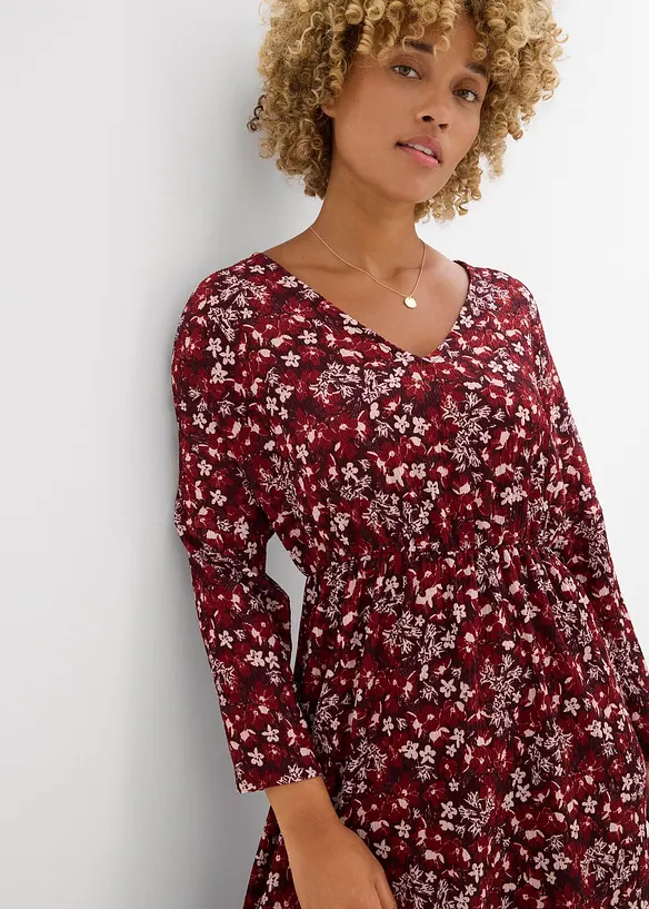 Jersey jurk van crêpe, bonprix