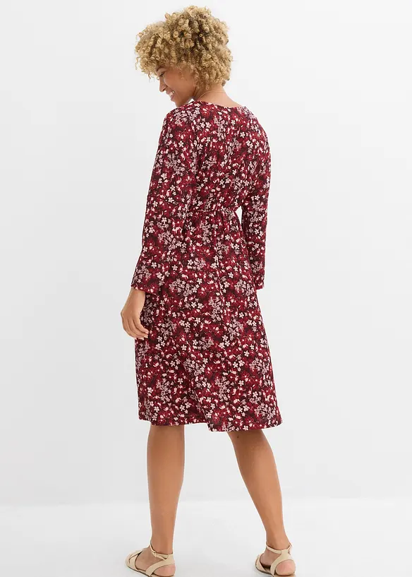 Jersey jurk van crêpe, bonprix