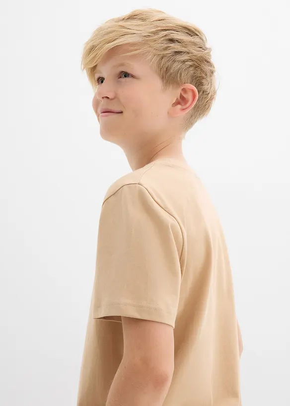 T-shirt van biologisch katoen (set van 3), bonprix