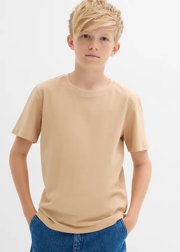 T-shirt van biologisch katoen (set van 3), bonprix