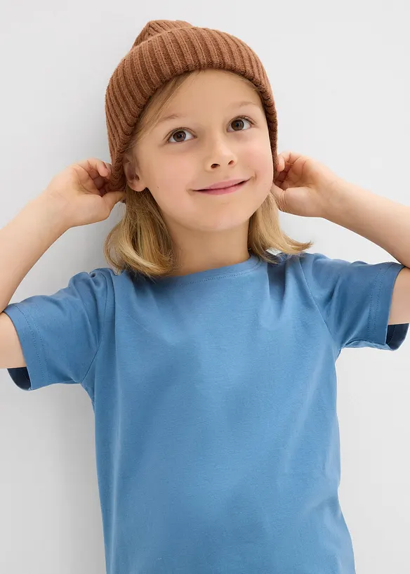 T-shirt van biologisch katoen (set van 3), bonprix