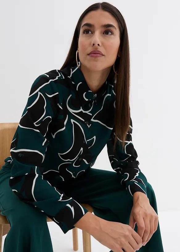 Gedessineerde blouse, bonprix