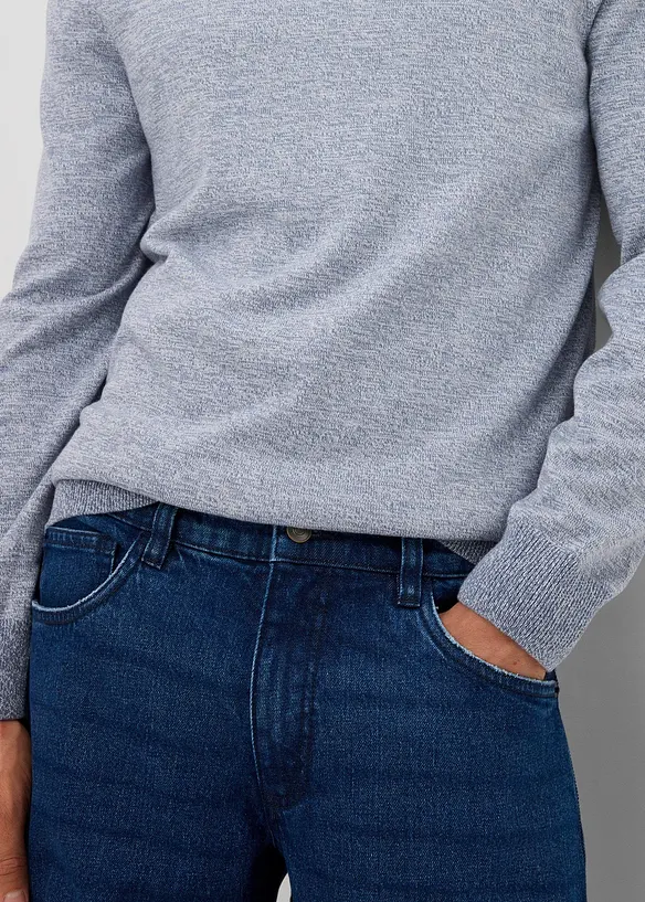 Fijn gebreide trui met katoen, bonprix