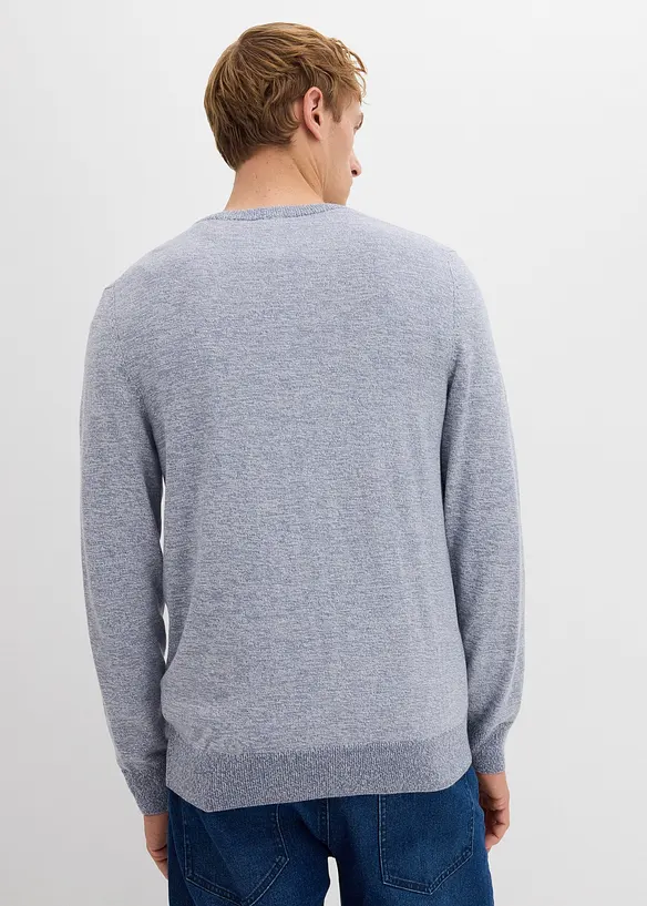 Fijn gebreide trui met katoen, bonprix