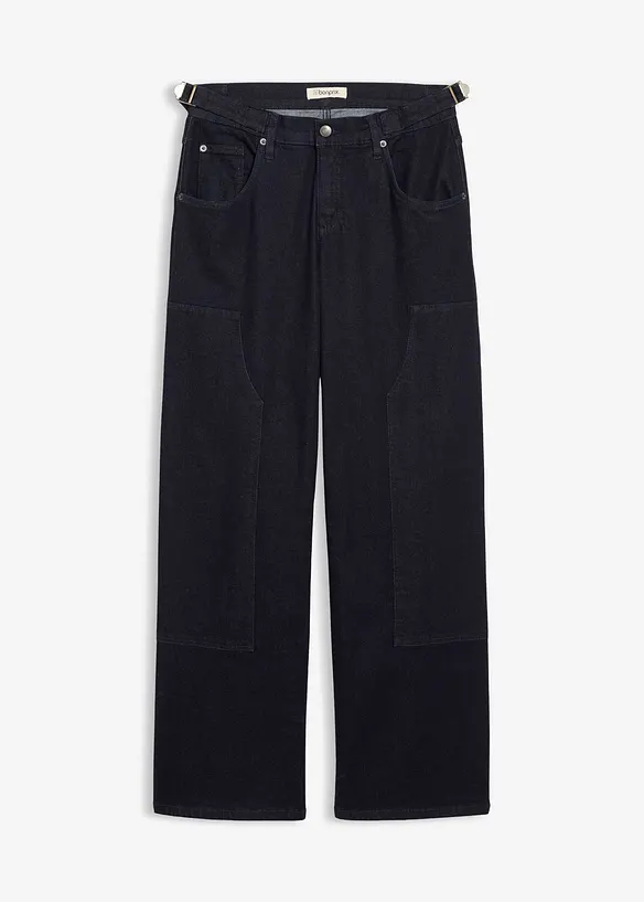 Wide leg jeans, mid waist, bonprix