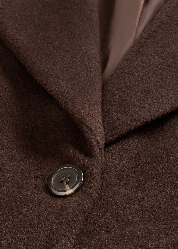 Korte coat in wollen look, bonprix