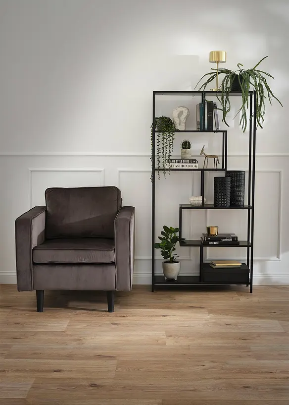 Fluwelen fauteuil, bonprix