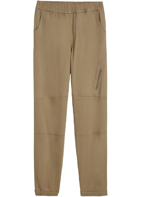 Jongens twill thermo instapbroek, loose fit, bonprix