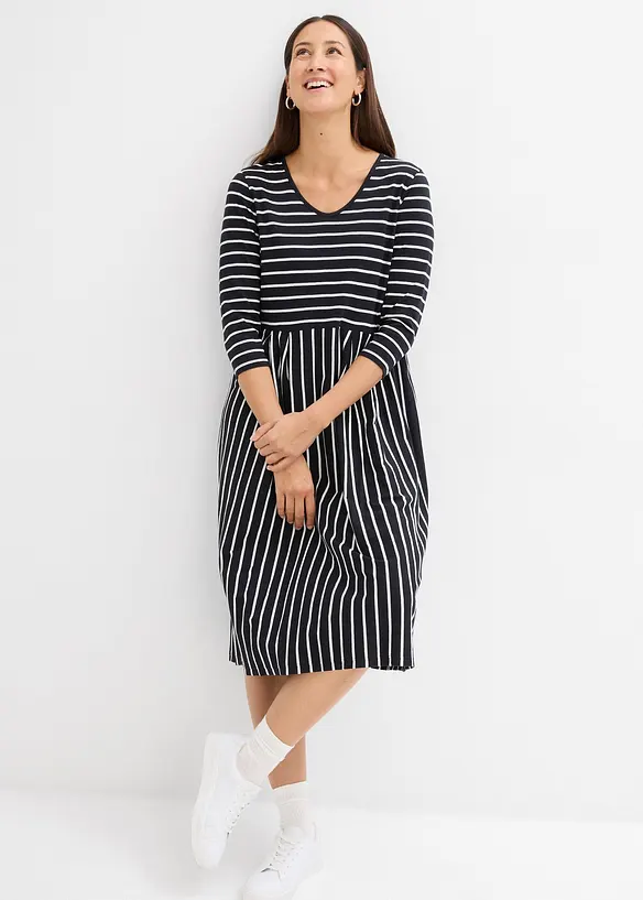 Midi jurk van katoenen jersey, bonprix