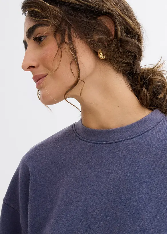 Oversized sweater in een zachte katoenmix, bonprix